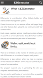 Mobile Screenshot of ezgenerator.com