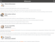 Tablet Screenshot of ezgenerator.com
